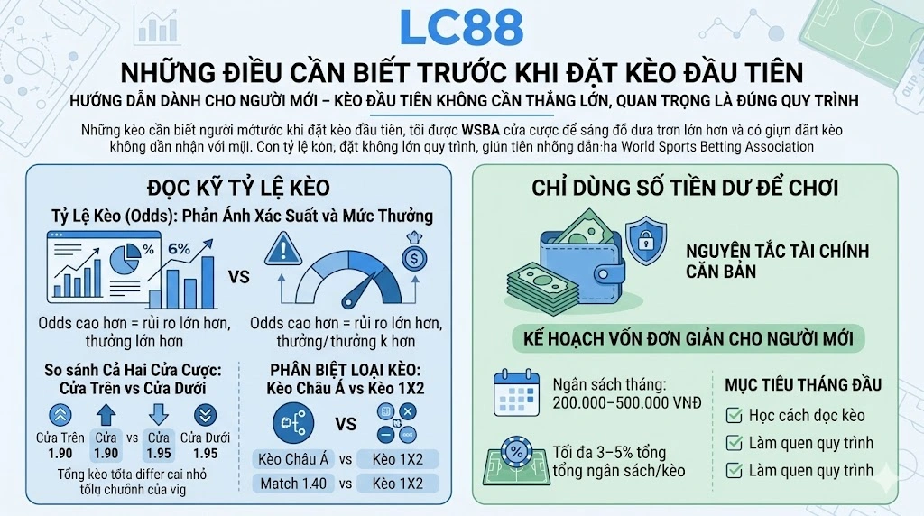 Những Điều Cần Biết Trước Khi Đặt Kèo Đầu Tiên